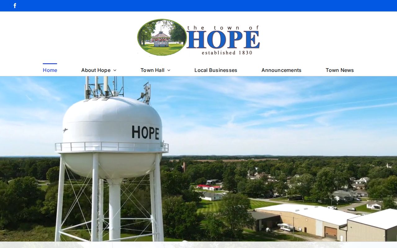 Town of Hope municipal source distinguished from Hope court records